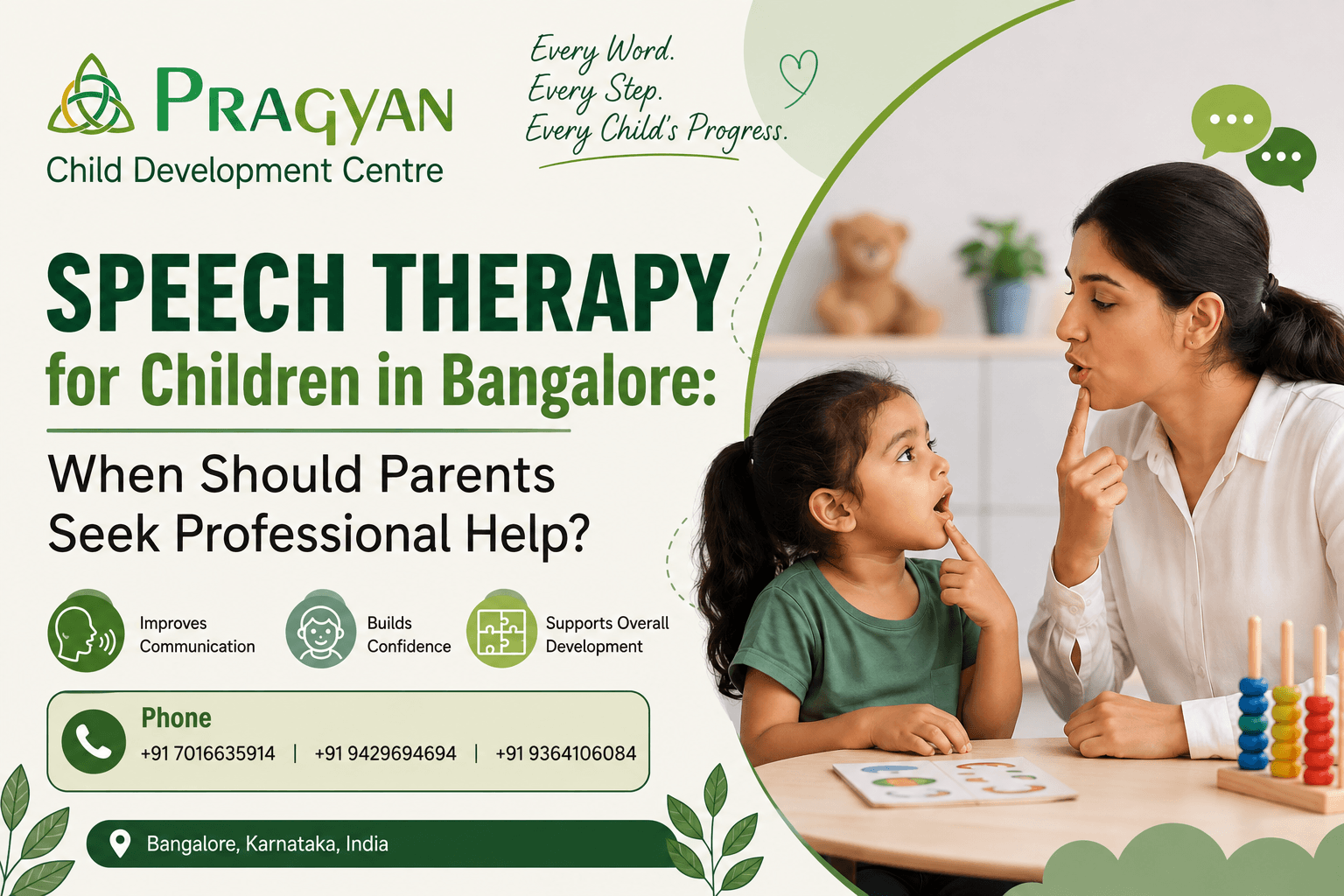 Speech Therapy for Children in Bangalore